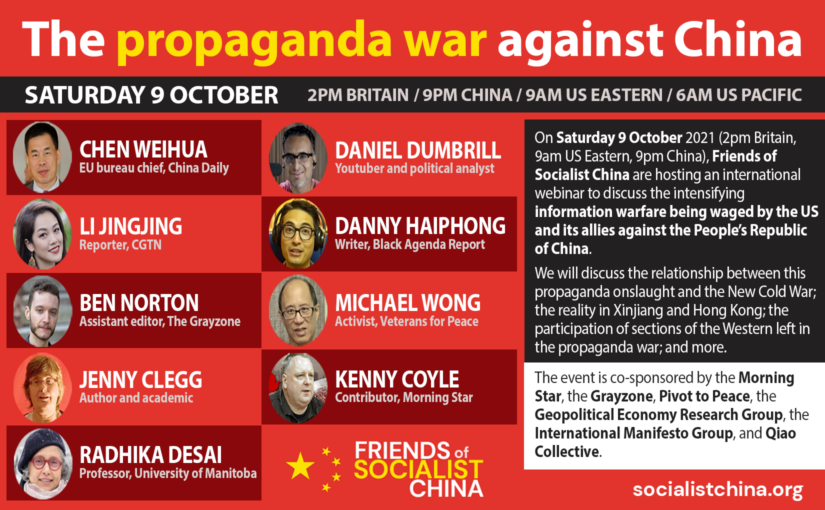 Progressives around the world oppose the propaganda war against China